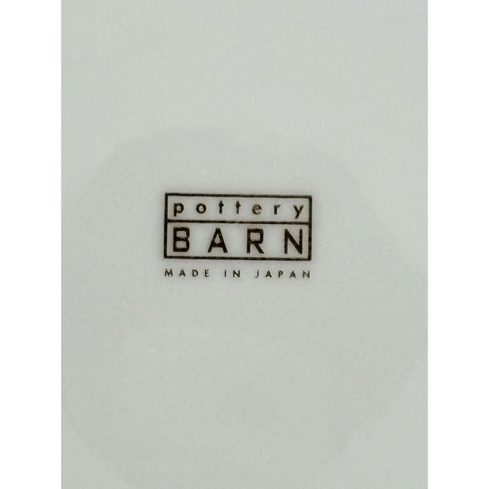 Pottery Barn Salad Dessert Plates Bone China Poetry‎ Gold Trimmed 8.5" Set of 4 - Picture 6 of 16